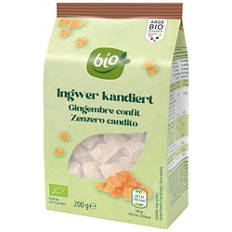 Fruits secs, dés de gingembre