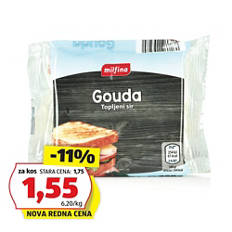 Gavda topljeni sir v lističih