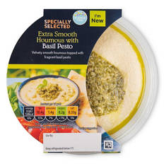 Basil & Pesto Topped Houmous