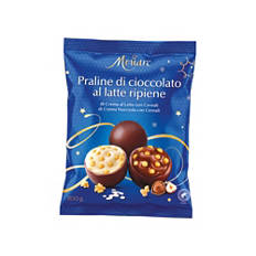 Praline di cioccolato al latte ripiene