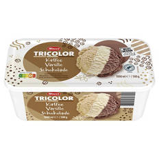 Eisschale Tricolor 1 l, Cafe-Vanille-Schoko