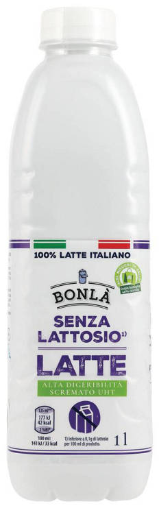 Latte scremato UHT senza lattosio