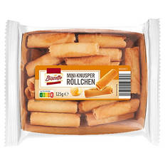 Feine Gebäcke 125 g, Knusperröllchen