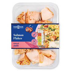 Hot Smoked Salmon Flakes with a Chilli Glaze