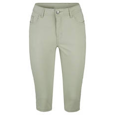 Damen Capri Hose, Olivgrün, 36