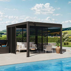 Designpergola Aluminium Nero