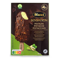 Bâtonnets glacés Sensation Black, cookie crumble