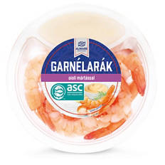 Garnélarák mártogatóssal, aiolimártással, 100 g