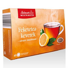 Tea úszófilterben, fekete tea, 60 filter