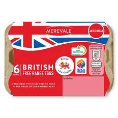British Medium Free Range Eggs 6 Pack