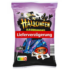 Kaubonbons mit Tattoo, Erdbeere