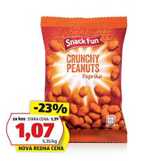 Arašidi v testu, s papriko