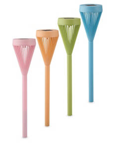 Solar Multicolour Fluted Stake Lights