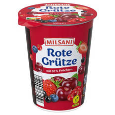 MILSANI Fruchtgrütze 500 g, Rote Grütze