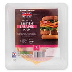 British Dry Cured Breaded Ham 7 Slices