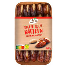 Datteln, sortiert, Deglet Nour mit Mandeln