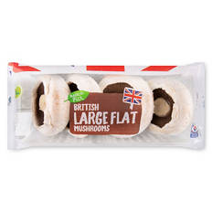 British Large Flat Mushrooms