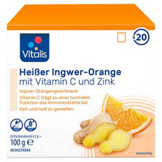 Heißgetränk 100 g, heiße Orange-Ingwer