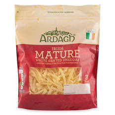 Grated Irish Mature White Cheddar Cheese