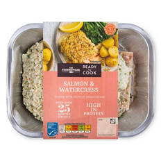 Salmon & Watercress Topped with Crunchy Breadcrumbs