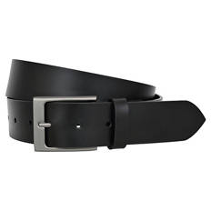 Herren Ledergürtel, Schwarz, 95 cm