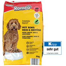 Cibo per cani secco, manzo/riso/misto
