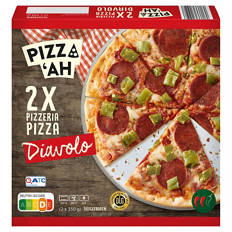 Pizzeria Pizza 2er-Pack 700 g, Diavolo