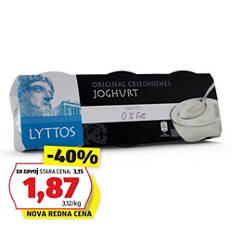 Grški jogurt, 0 % maščobe