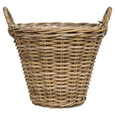 Rattan Pflanztopf mit Henkel