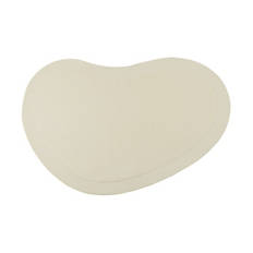 Steinform Teppich, weiß