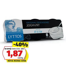 Grški jogurt, 10 % maščobe