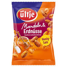 Nuss Mix 150 - 200 g, Mandeln und Erdnüsse, Honig und Salz