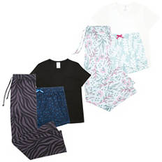 Damen-Pyjama Set, 3-teilig