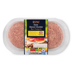 Mature Cheddar Beef Burgers