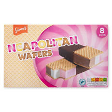 Neapolitan Wafers Ice Cream Sandwiches 8 Pack