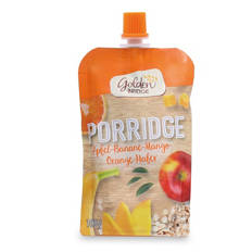 Porridge en gourde à presser, pomme-banane-mangue-orange-avoine