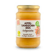 kaltgeriebenes Apfelmus, Apfel Sanddorn