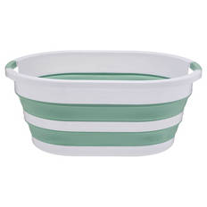 Faltbarer Wäschekorb, Grün