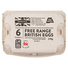 Free Range Eggs 6 Pack