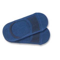 Damen-/Herren-Füsslinge, Doppelpackung, blau, 35/38