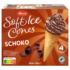 Soft Ice Cones 540 ml, Schokolade