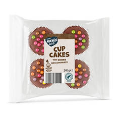Cupcakes, Schokolade mit weisser Glasur