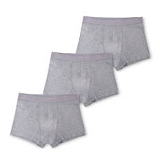 Herren-Retro-Unterhosen, 3-teilig, Melange, M