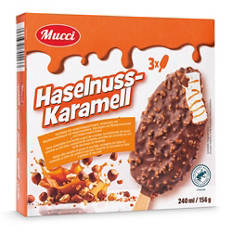 Nut Nougat Sticks, Caramell