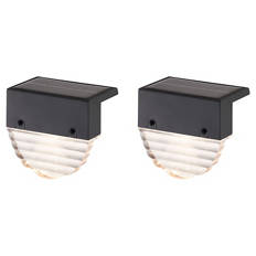 Solar Außenleuchten, 2er Solar Rund