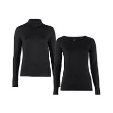 Maglia intima maniche lunghe per uomo e donna, 2 pezzi