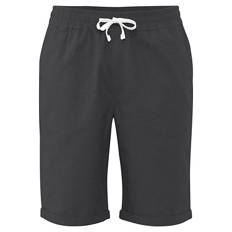 Herren Struktur-Bermuda-Shorts, Schwarz, M
