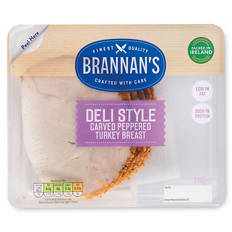 Deli Style Carved Peppered Turkey Breast