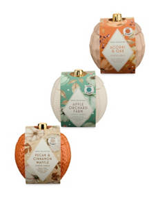 Textured Pumpkin Candle