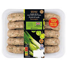 Pork & Leek Sausages